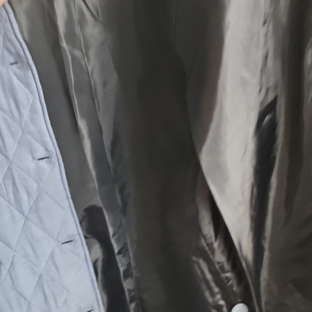BOLGARi Signature Quilted Gray and Black Puffer Coat - Picture 6 of 8